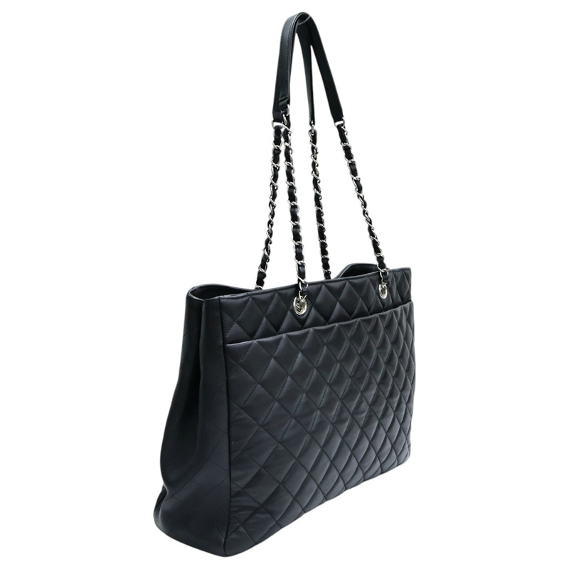 黑色羊皮 GST Tote 鍊帶 肩背包 A91046【CHANEL 香奈兒】 A91046-1