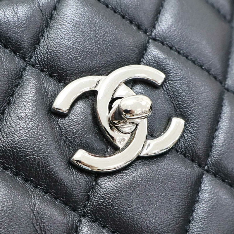黑色羊皮 GST Tote 鍊帶 肩背包 A91046【CHANEL 香奈兒】 A91046-8