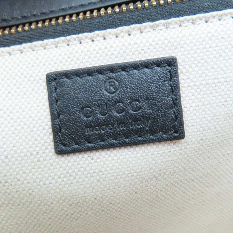 棕/黑色 牛皮 GG Supreme帆布 Horsebit 1955 肩背包【GUCCI 古馳】 815178-7