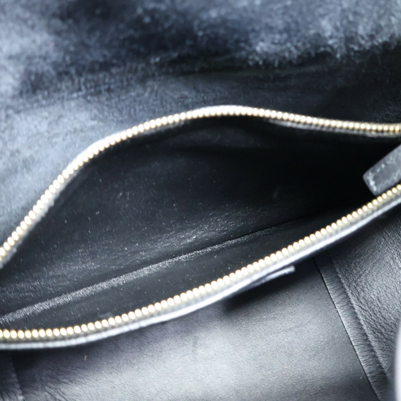 黑色牛皮 LE 5 A 7 大型 肩背包【SAINT LAURENT YSL 聖羅蘭】 753837-3