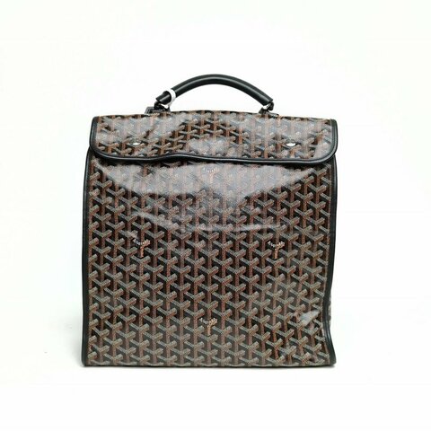 GOYARD Leger雙肩包33黑色PVC肩背包