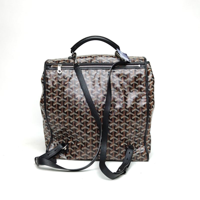 GOYARD Leger雙肩包33黑色PVC肩背包-2