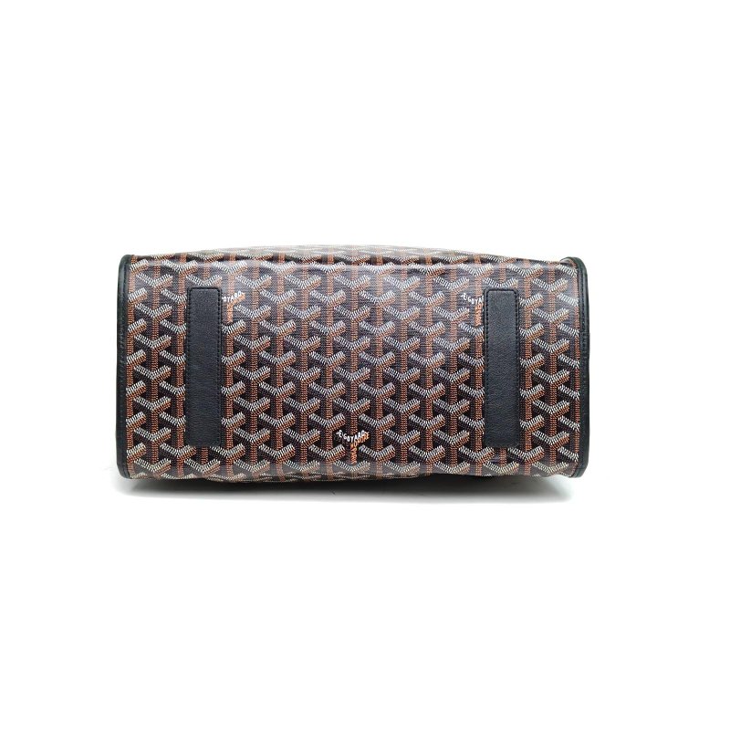 GOYARD Leger雙肩包33黑色PVC肩背包-4
