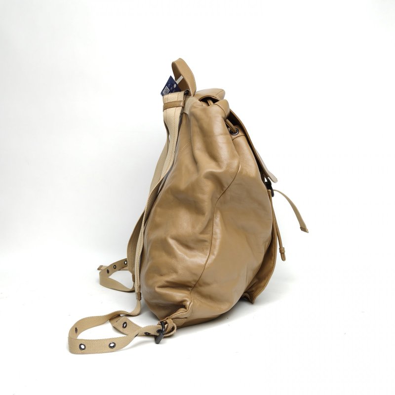 BOTTEGA VENETA 棕色牛皮雙肩包肩背包-3