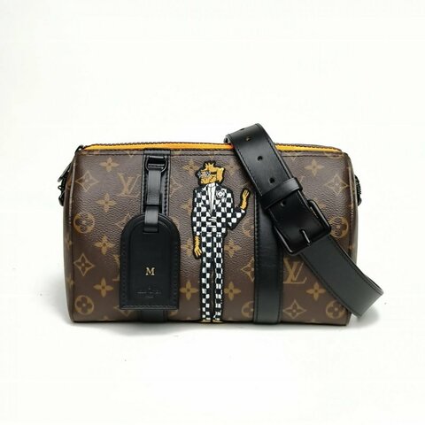 LOUIS VUITTON KEEPALLCity老花PVC2020玩偶系列肩背包