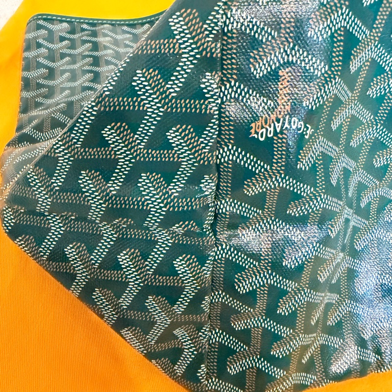 🔥超輕超能裝🔥Goyard GM 綠色💚 大容量 手提肩背托特包（少用）-7