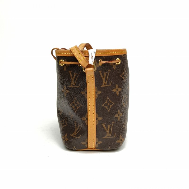 LOUIS VUITTON NOÉ水桶包Nano13老花PVC金扣肩背包-1