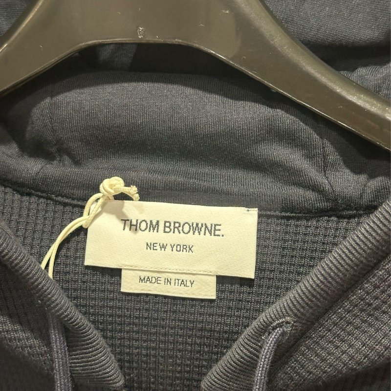 💎Han's house精品服飾💎Thom Browne TB 華夫格 針織 立體4杆 連帽 外套 義大利製 現貨2 原價46000-3