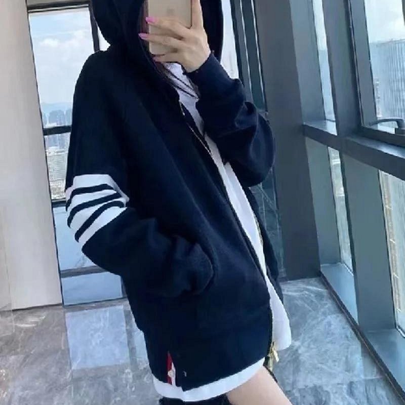 💎Han's house精品服飾💎Thom Browne TB 華夫格 針織 立體4杆 連帽 外套 義大利製 現貨2 原價46000-5