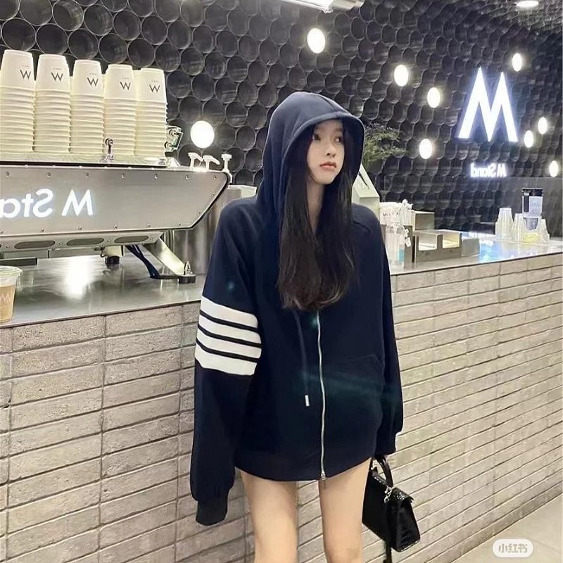 💎Han's house精品服飾💎Thom Browne TB 華夫格 針織 立體4杆 連帽 外套 義大利製 現貨2 原價46000-6