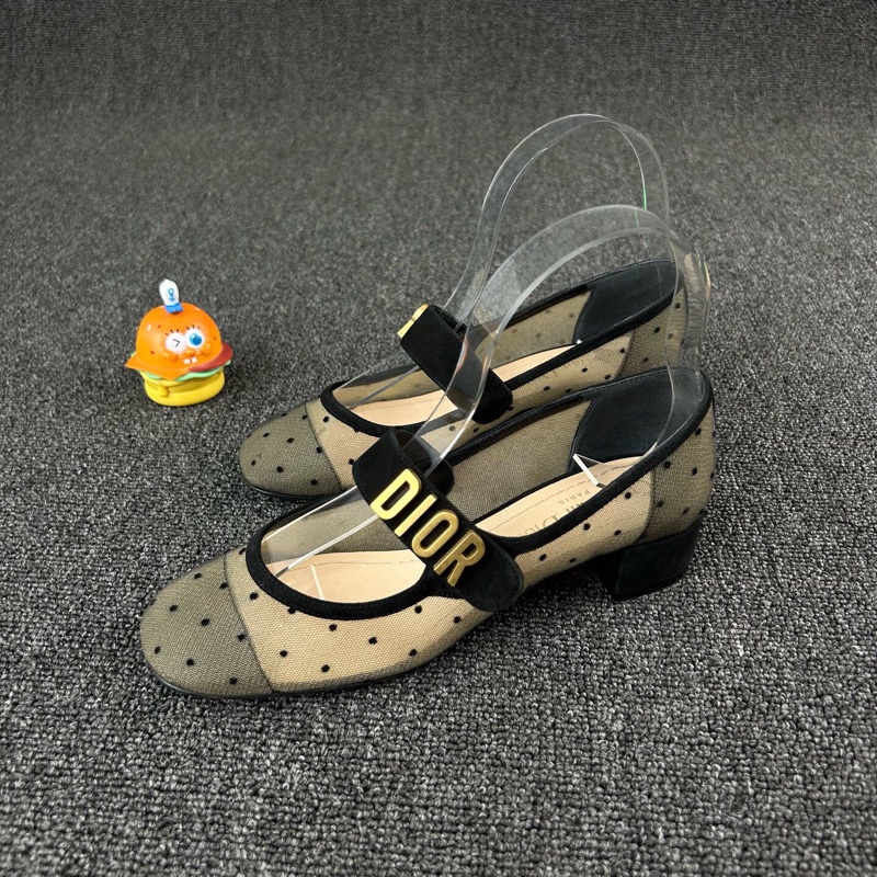 DIOR迪奧黑色波點瑪麗珍鞋 尺碼：35 碼 已貼底🧡-0