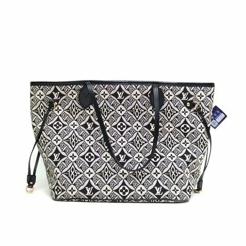 LOUIS VUITTON 圖案帆布金扣晶片Neverfull21秀款限量肩背包