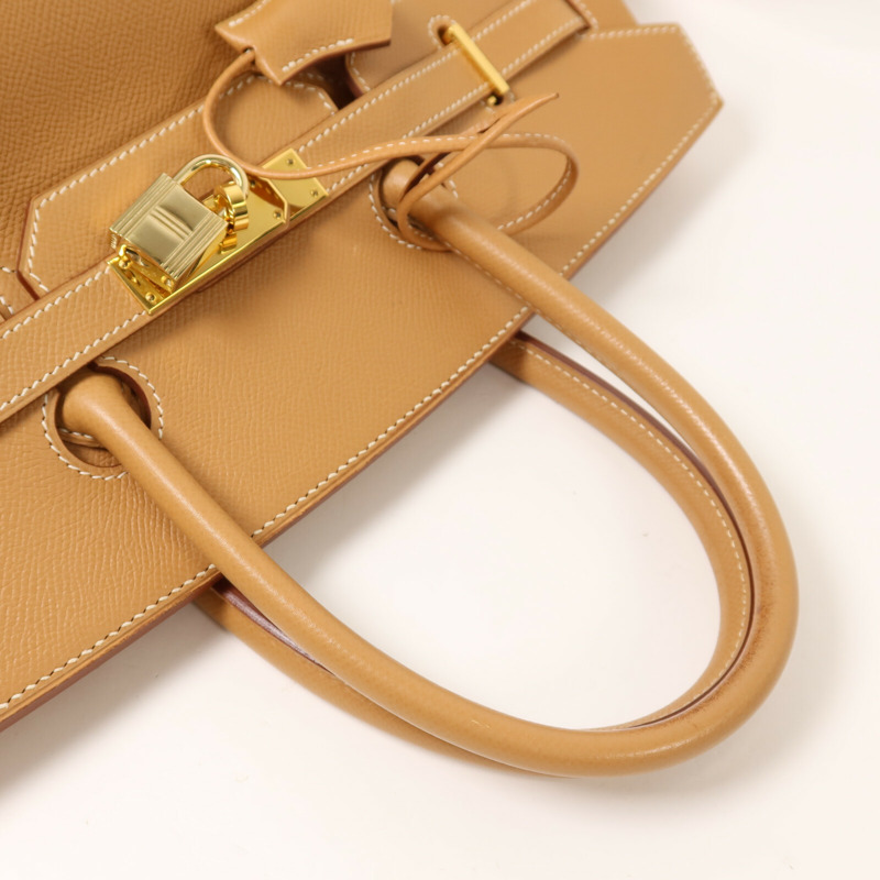 HERMES Epsom皮革Birkin 35手挽袋Gold-7
