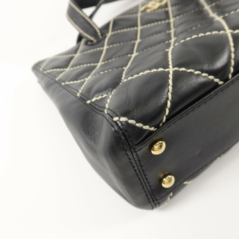 CHANEL 牛皮皮革Vintage Handbag肩背袋-11