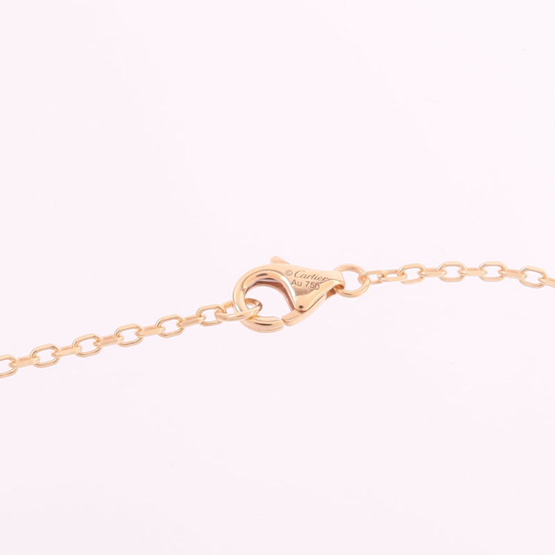 CARTIER 18K玫瑰金Love Pendant Paved鑽石項鍊-4