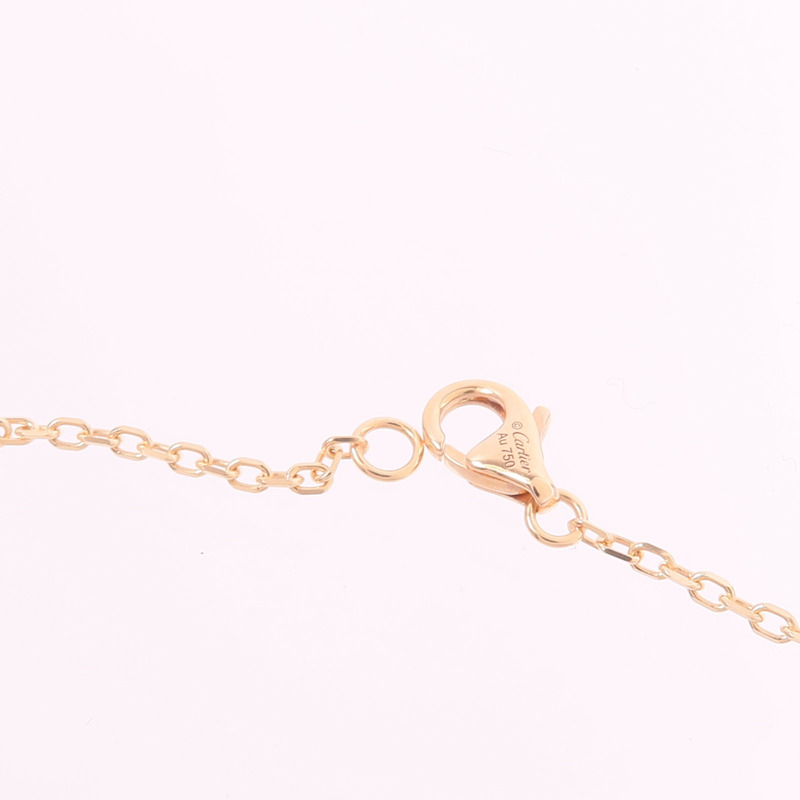 CARTIER 18K玫瑰金Love Pendant Paved鑽石項鍊-5