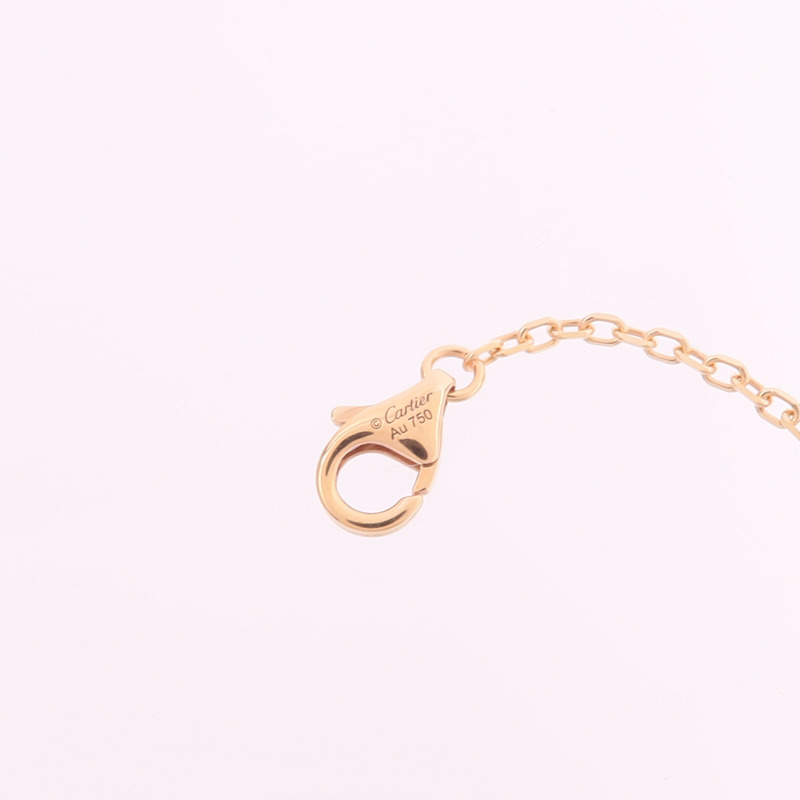 CARTIER 18K玫瑰金Love Pendant Paved鑽石項鍊-6