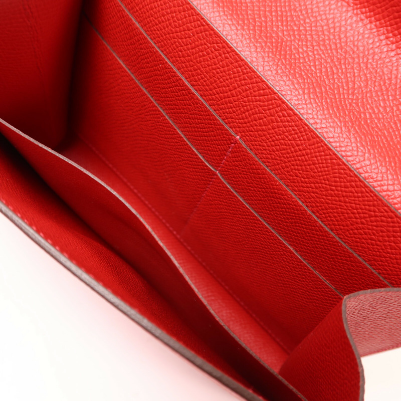 HERMES Epsom皮革Clic 16肩背袋Rouge Casaque-4