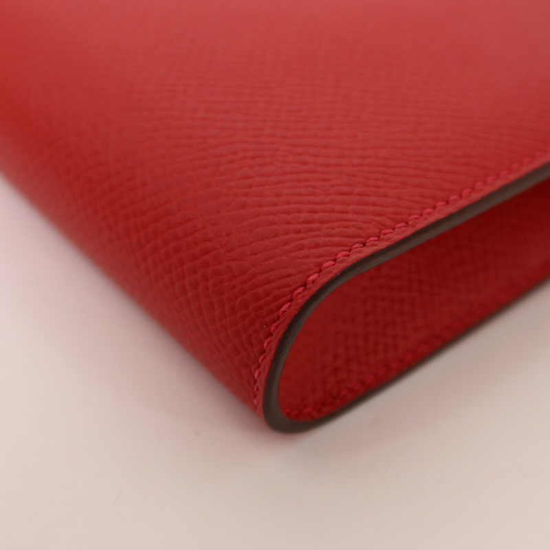HERMES Epsom皮革Clic 16肩背袋Rouge Casaque-13