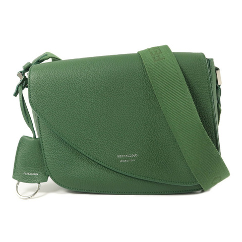 Salvatore Ferragamo 牛皮皮革Fiamma Messenger Small肩背袋