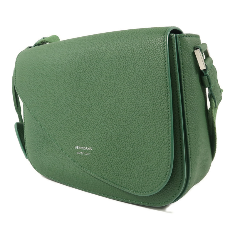Salvatore Ferragamo 牛皮皮革Fiamma Messenger Small肩背袋-2