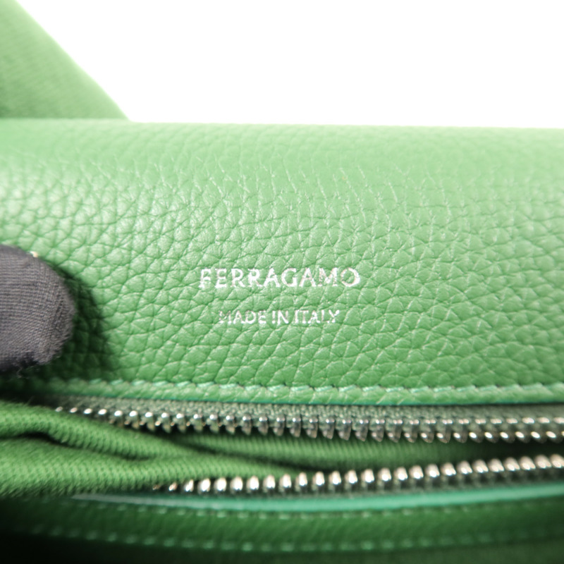 Salvatore Ferragamo 牛皮皮革Fiamma Messenger Small肩背袋-5
