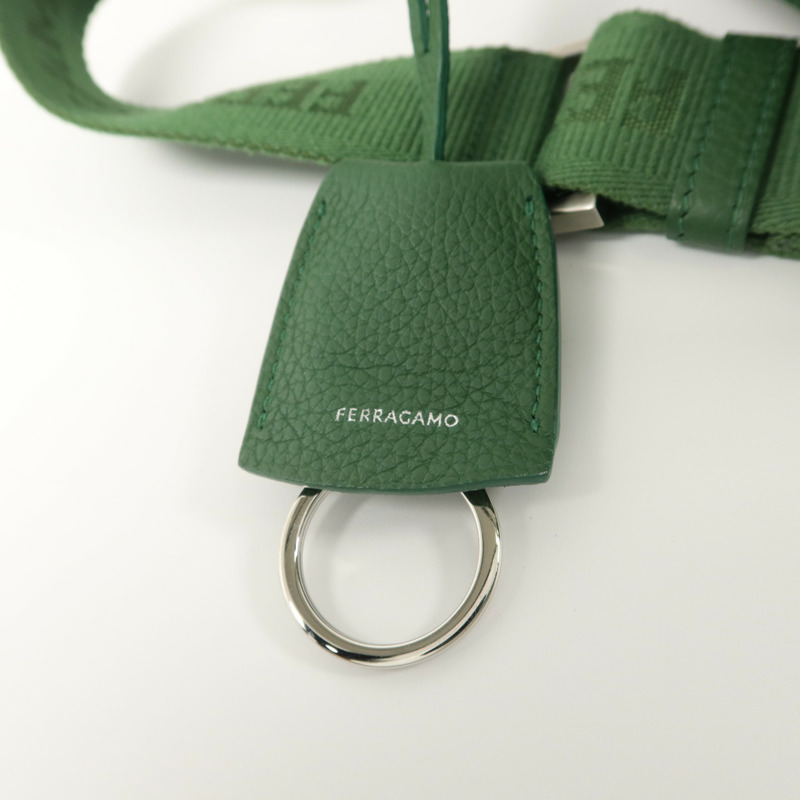 Salvatore Ferragamo 牛皮皮革Fiamma Messenger Small肩背袋-9