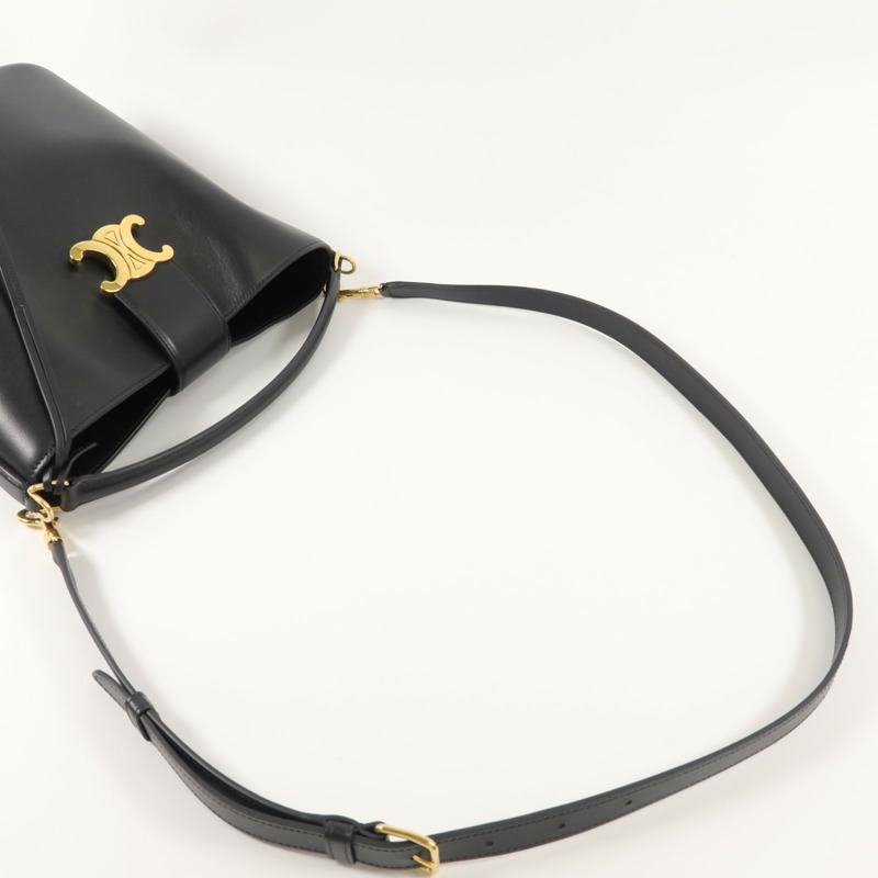 CELINE 牛皮皮革Louise Bucket Medium手挽肩背兩用袋-8