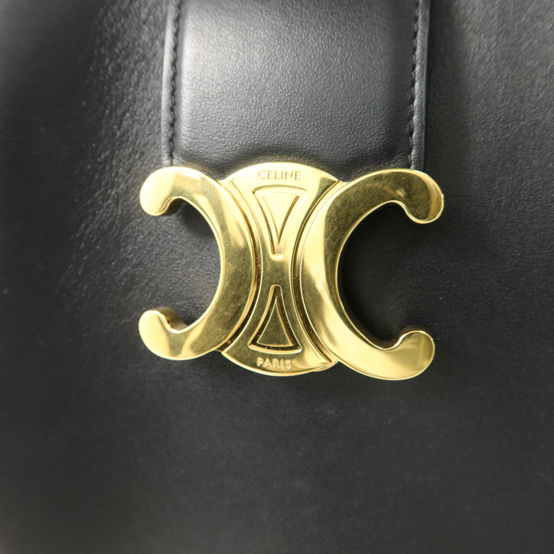CELINE 牛皮皮革Louise Bucket Medium手挽肩背兩用袋-10