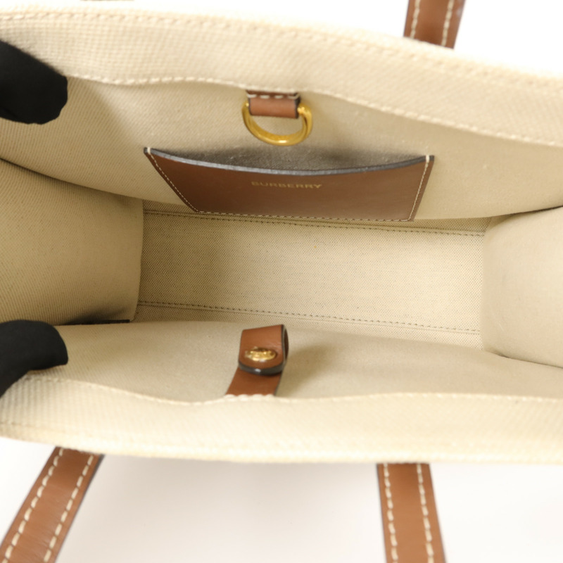 BURBERRY 帆布Mini Freya Tote Bag手挽袋-4