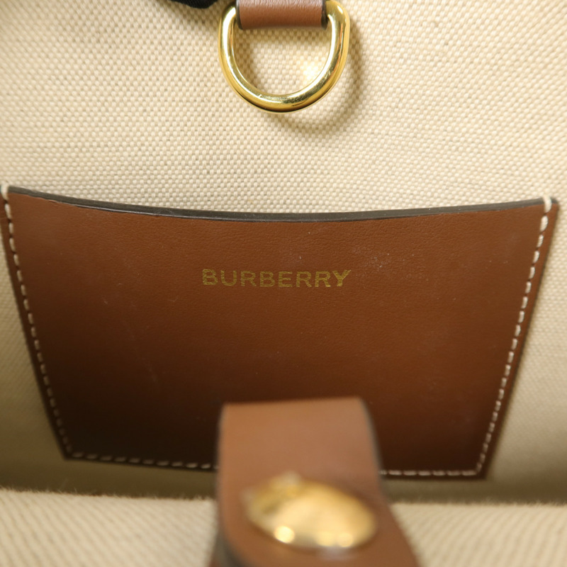 BURBERRY 帆布Mini Freya Tote Bag手挽袋-5