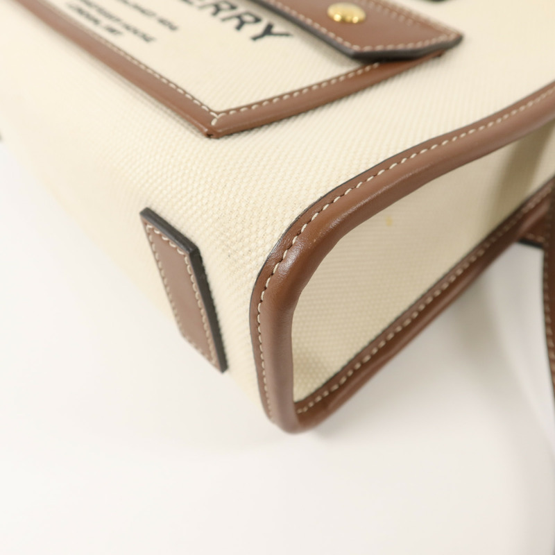 BURBERRY 帆布Mini Freya Tote Bag手挽袋-9