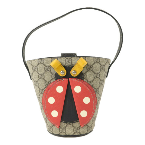 GUCCI 塗層帆布Children LadyBug Bucket Bag手挽袋