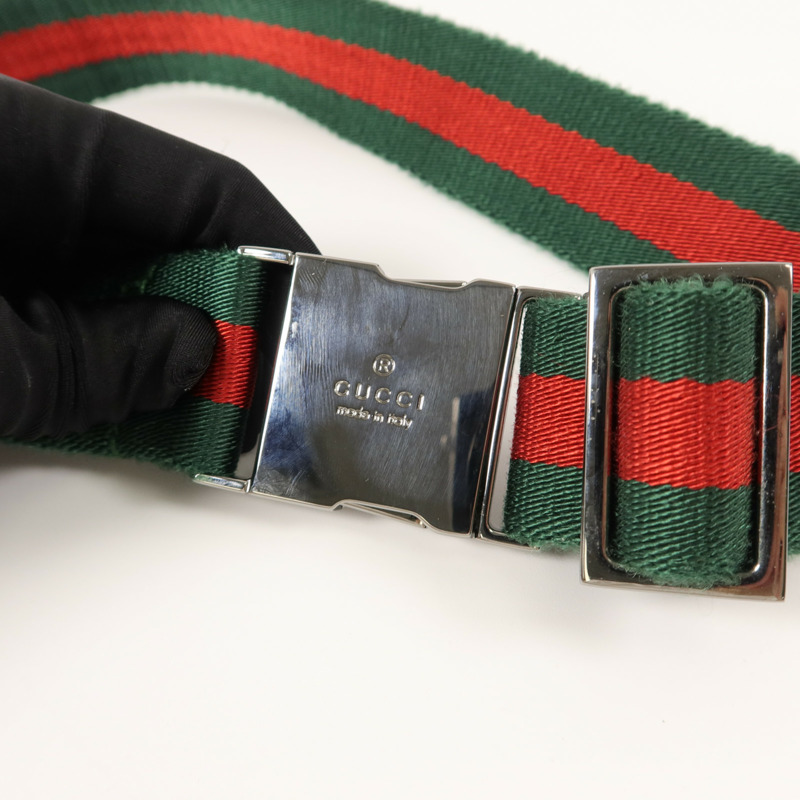 GUCCI 帆布GG Canvas Waist Bag腰包-9