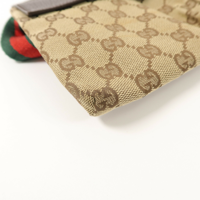 GUCCI 帆布GG Canvas Waist Bag腰包-11