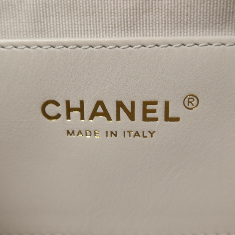 CHANEL 羊皮皮革25C Hobo Small鏈帶肩背袋-5
