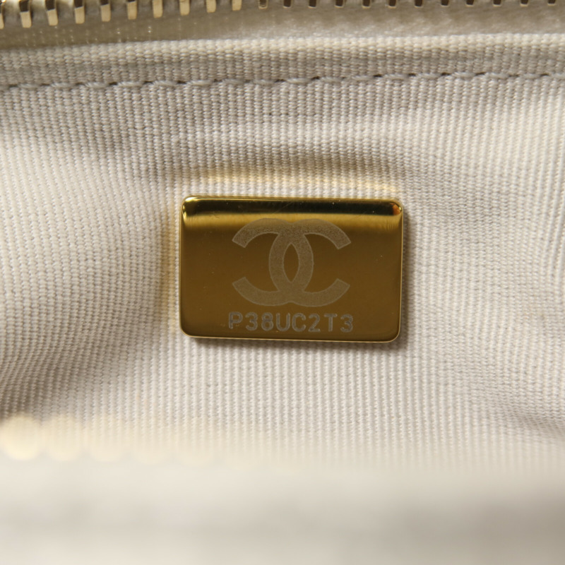 CHANEL 羊皮皮革25C Hobo Small鏈帶肩背袋-6