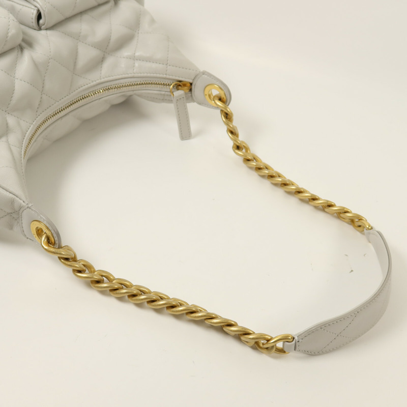CHANEL 羊皮皮革25C Hobo Small鏈帶肩背袋-7