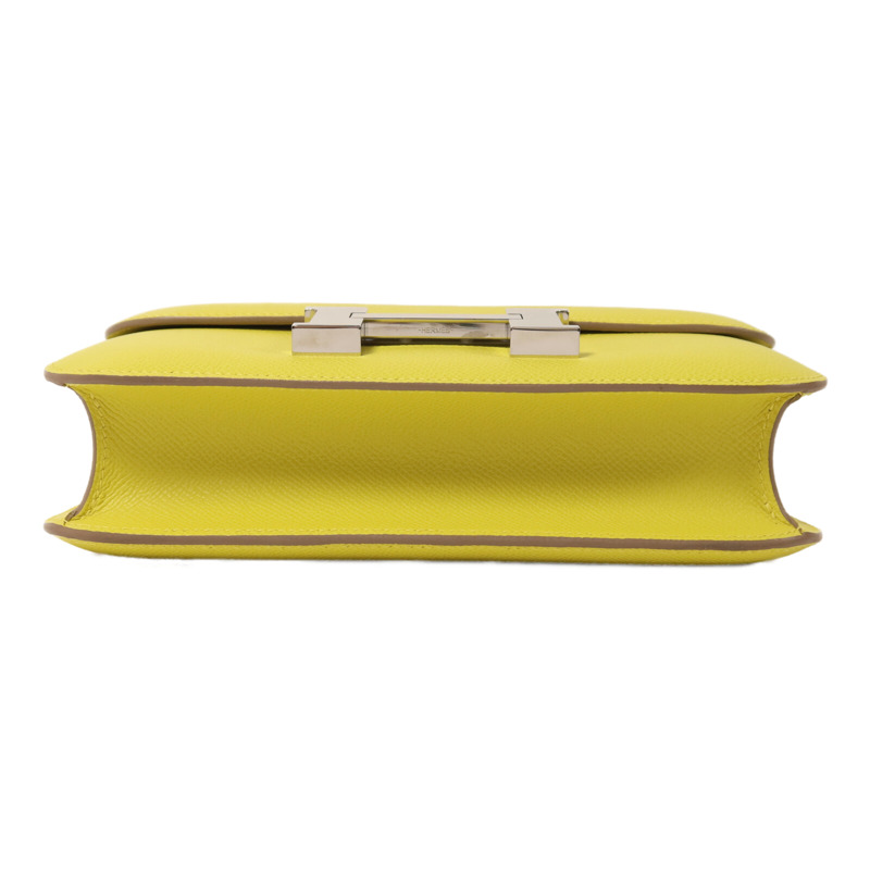 HERMES Epsom皮革Constance 24肩背袋Lime-3