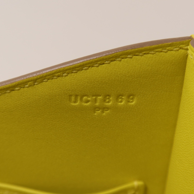 HERMES Epsom皮革Constance 24肩背袋Lime-6