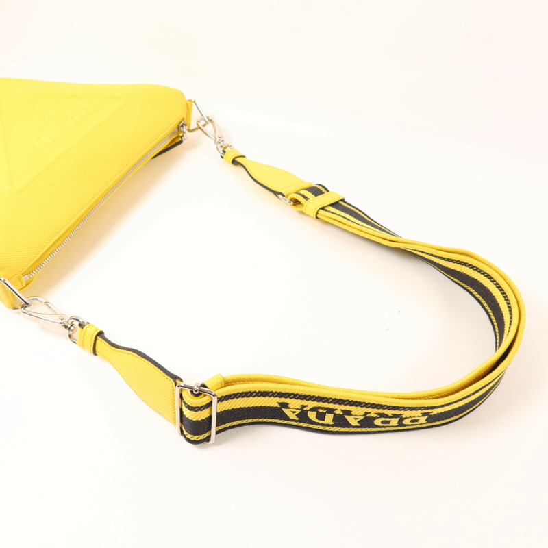 PRADA 牛皮皮革Triangle Bag肩背袋-7