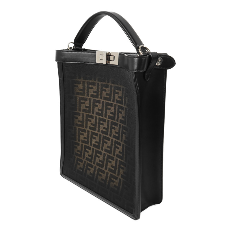 FENDI 塗層帆布Peekaboo X-Lite Small手挽肩背兩用袋-2