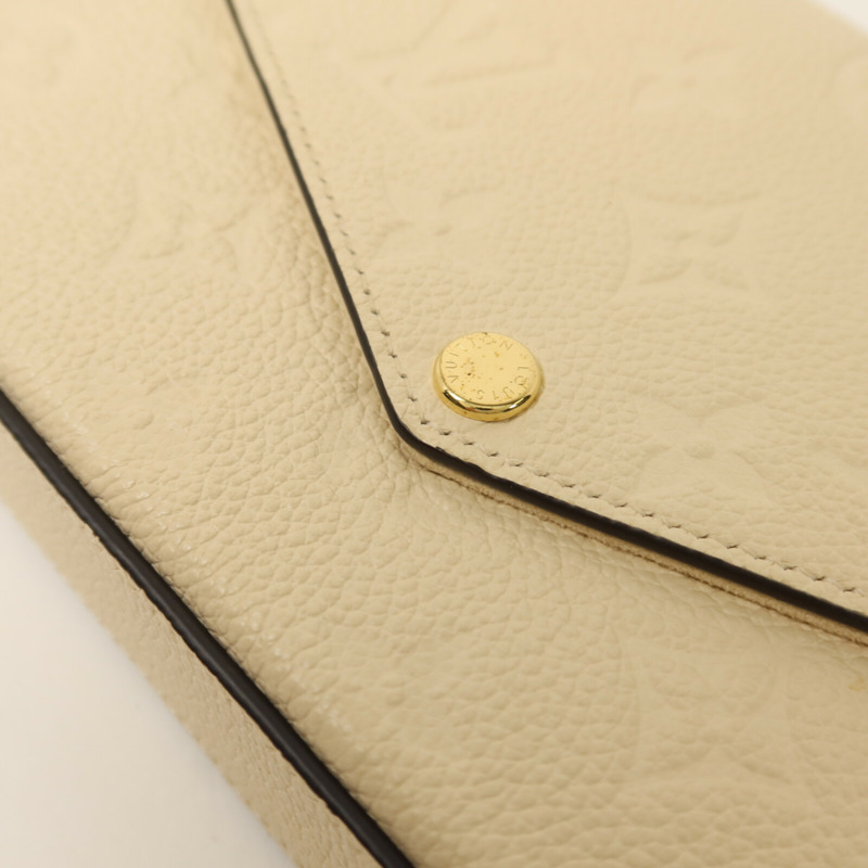 LOUIS VUITTON Monogram Empreinte Pochette Felicie鏈帶肩背袋-9