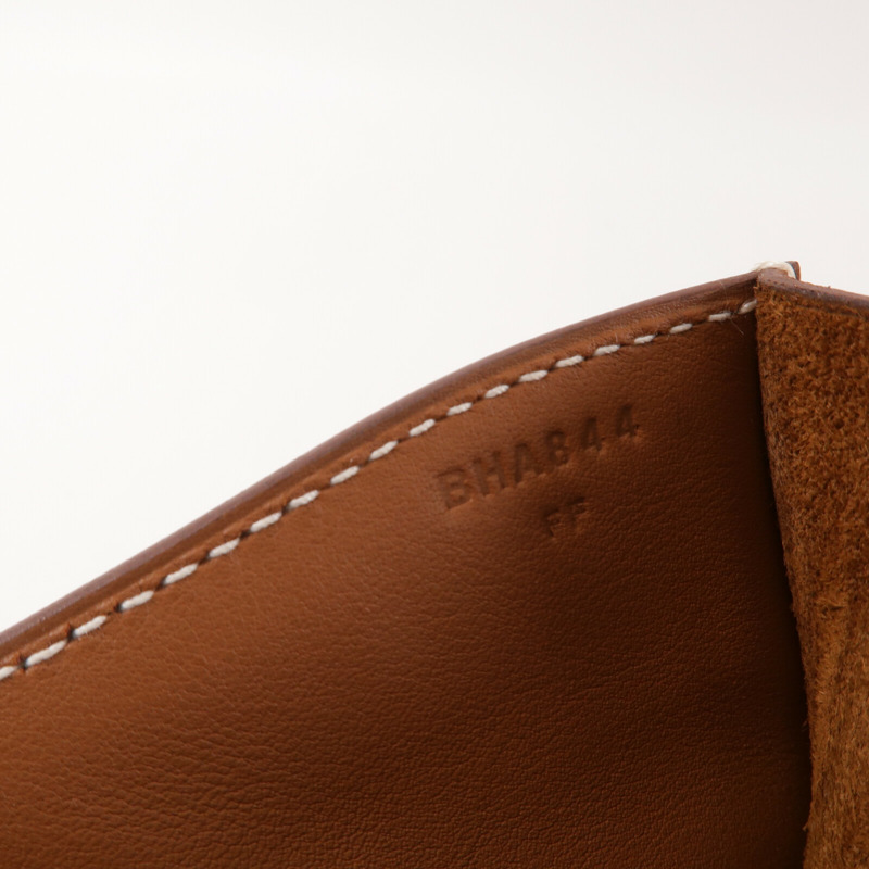 HERMES Barenia皮革Depeches 21肩背袋Gold-8