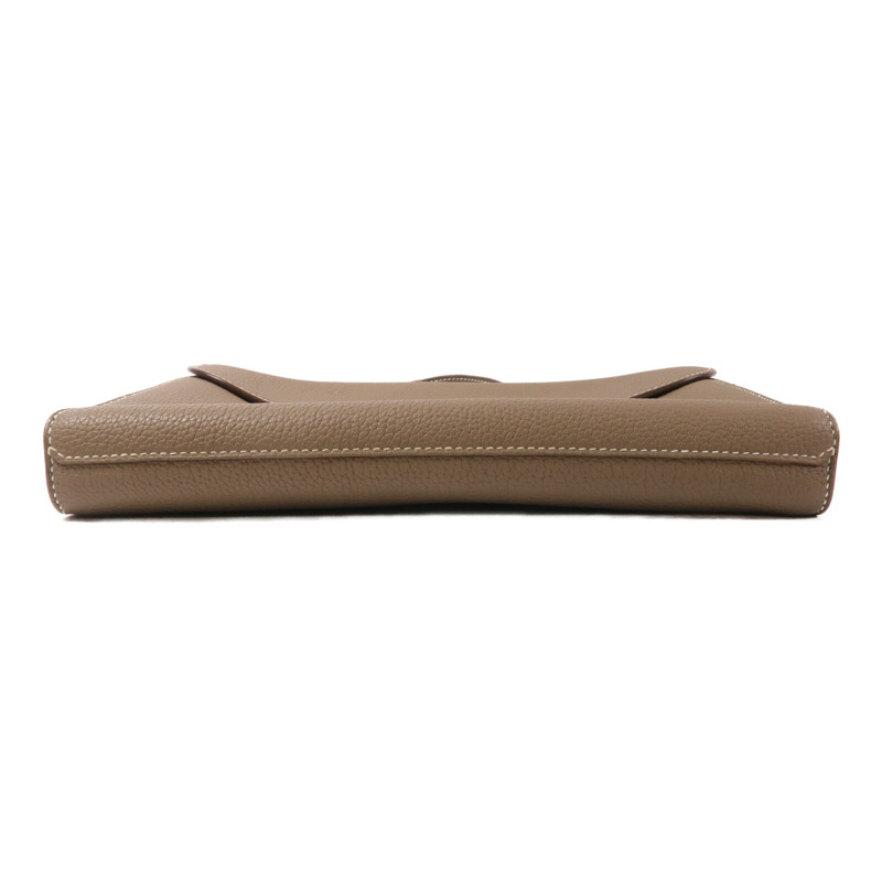 HERMES Togo皮革Depeches 29 Messenger肩背袋Etoupe-3