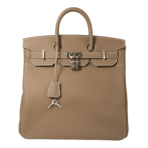 HERMES Togo皮革Haut A Courroies 40手挽袋Etoupe