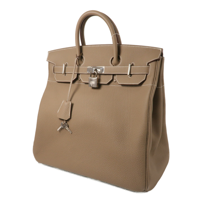 HERMES Togo皮革Haut A Courroies 40手挽袋Etoupe-2