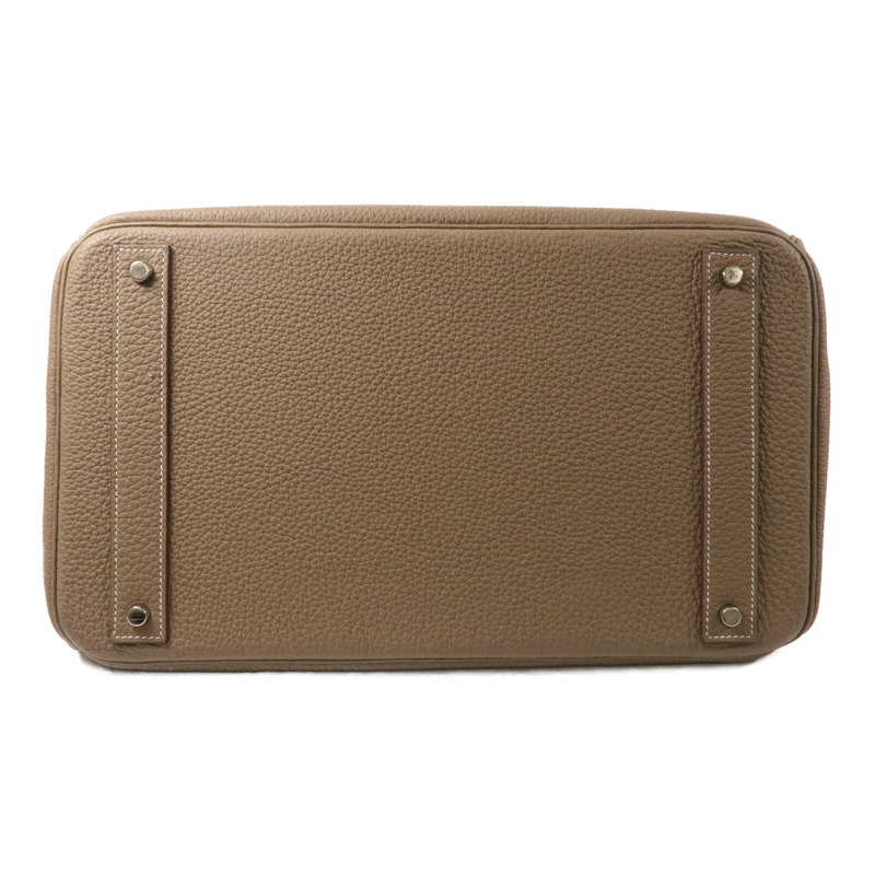 HERMES Togo皮革Haut A Courroies 40手挽袋Etoupe-3