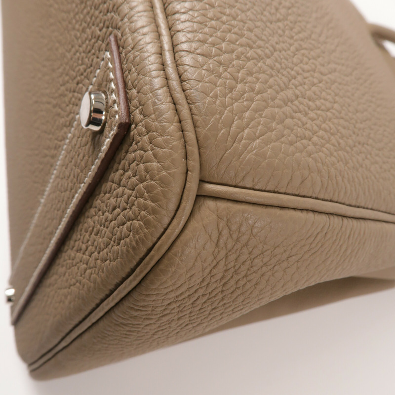 HERMES Togo皮革Haut A Courroies 40手挽袋Etoupe-10