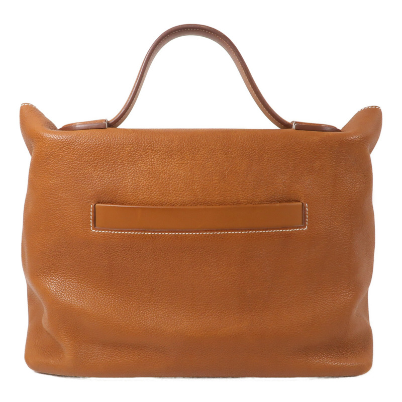 HERMES Barenia皮革24/24 35CM手挽袋Gold-1
